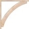 Ekena Millwork Thorton Block Smooth Bracket w/ Offset Brace, Douglas Fir, 3 1/2"W x 40"D x 40"H BKT0402X40X40THR05SDF - alternate 3